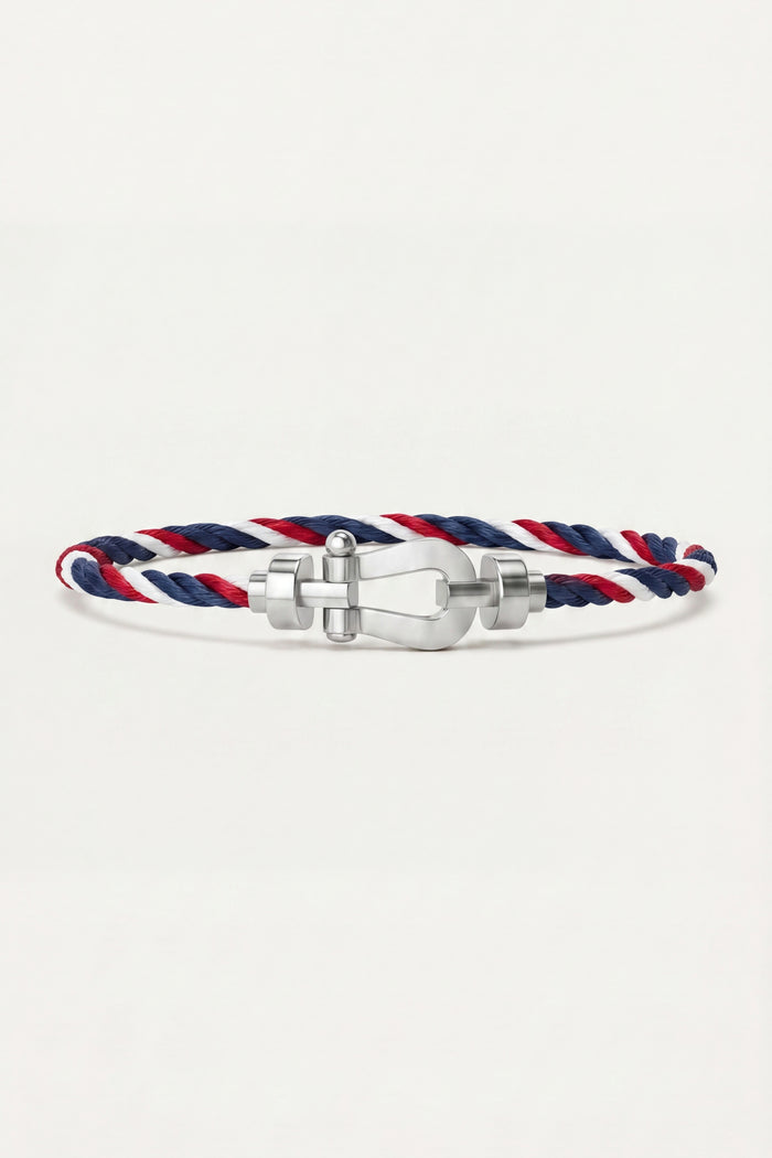 Ortigia Platinum Bracelet Blue/Red/White
