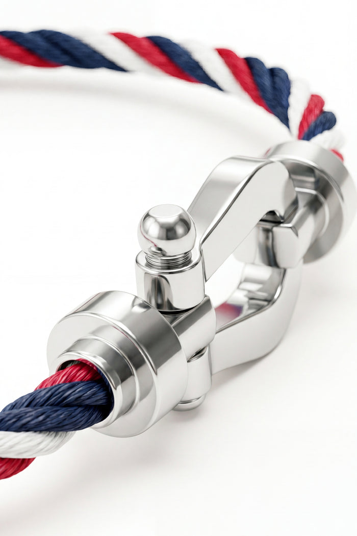 Ortigia Platinum Bracelet Blue/Red/White