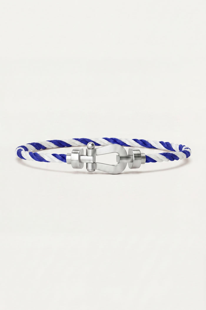 Ortigia Platinum Bracelet Blue/White
