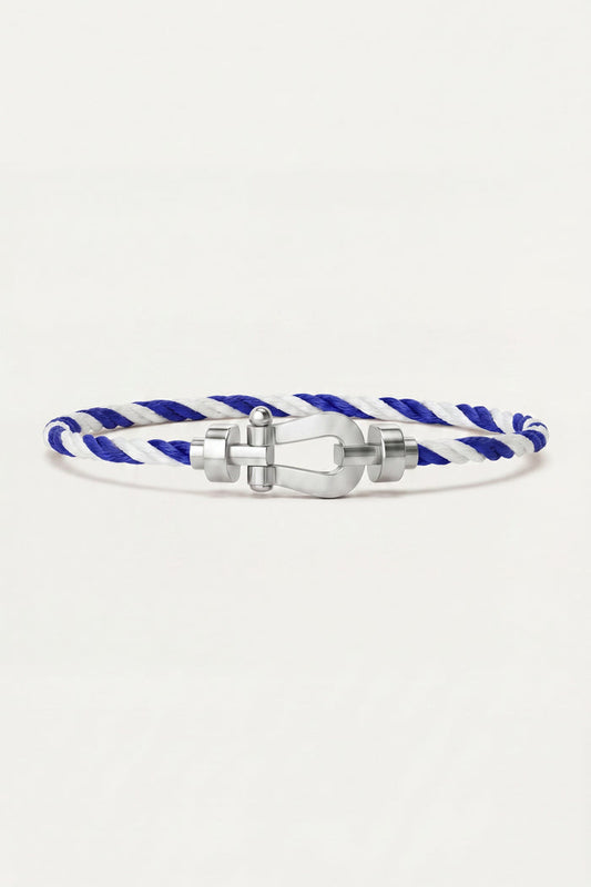 Ortigia Platinum Bracelet Blue/White