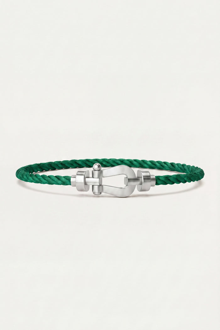 Ortigia Platinum Bracelet Emerald Green