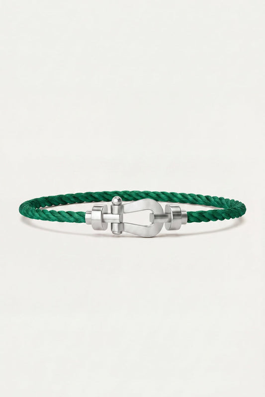 Ortigia Platinum Bracelet Emerald Green