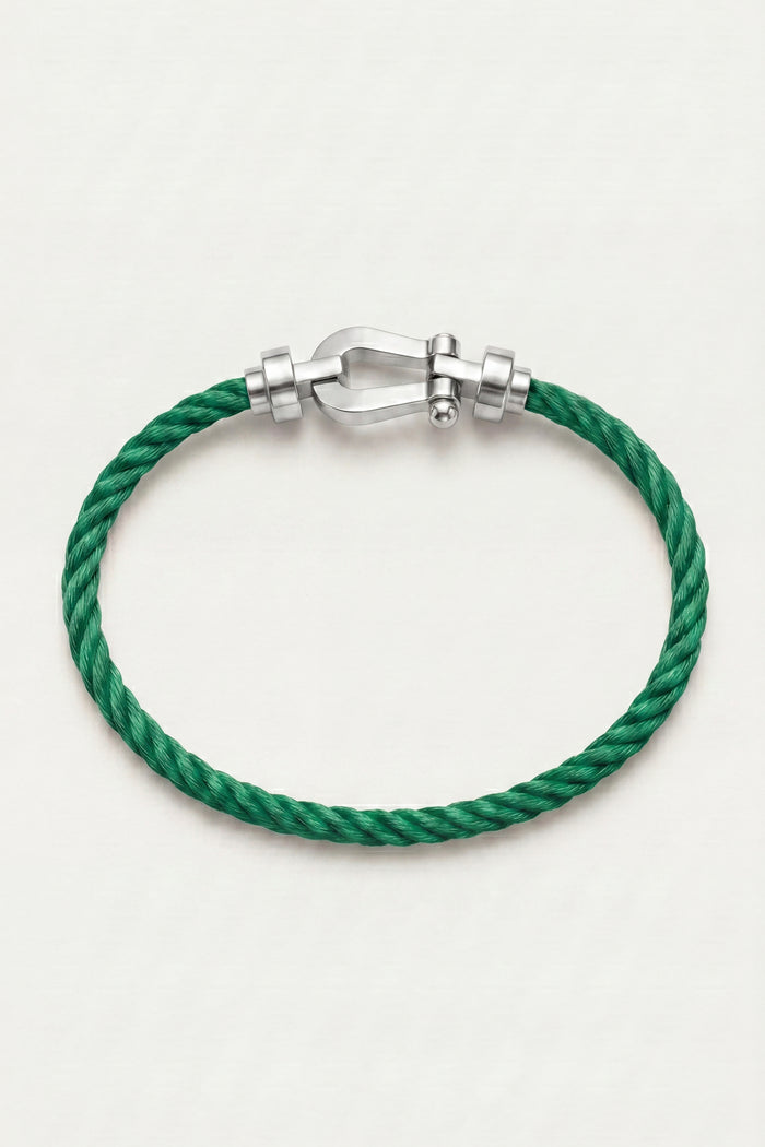 Ortigia Platinum Bracelet Emerald Green