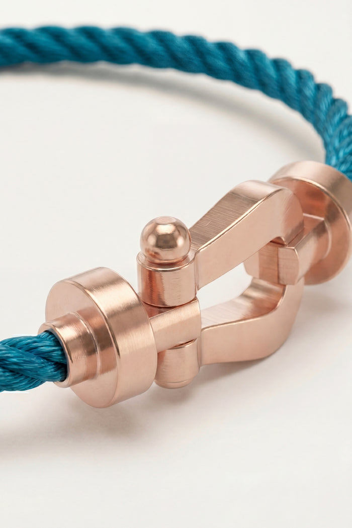 Ortigia Rose Gold Bracelet Blue