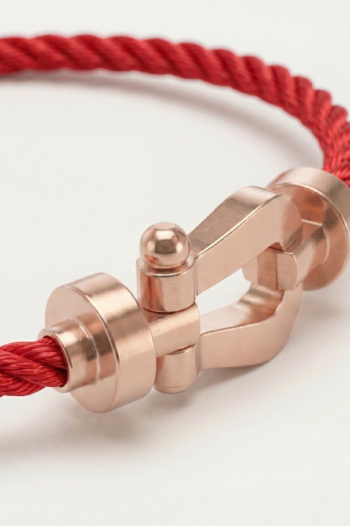 Ortigia Rose Gold Bracelet Red