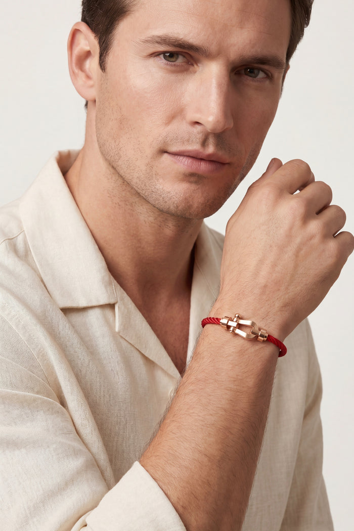 Ortigia Rose Gold Bracelet Red
