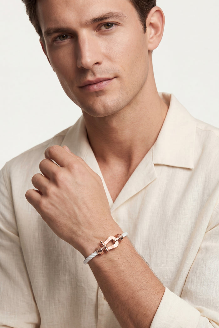 Ortigia Rose Gold Bracelet White