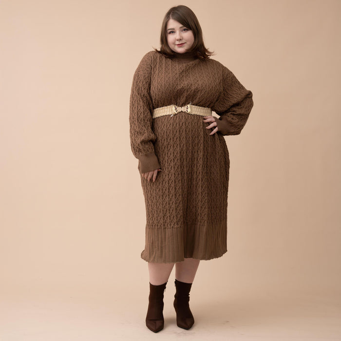 Oversized Knit Sweater Dress