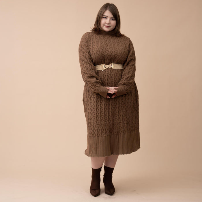 Oversized Knit Sweater Dress