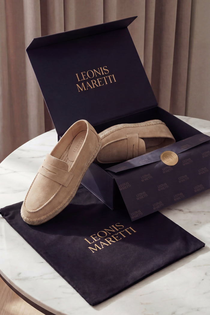 Palermo Suede Espadrille Loafer Beige