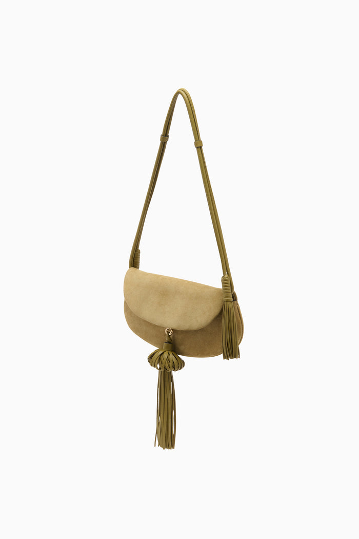 Paloma Flap Tassel Bag - Olive
