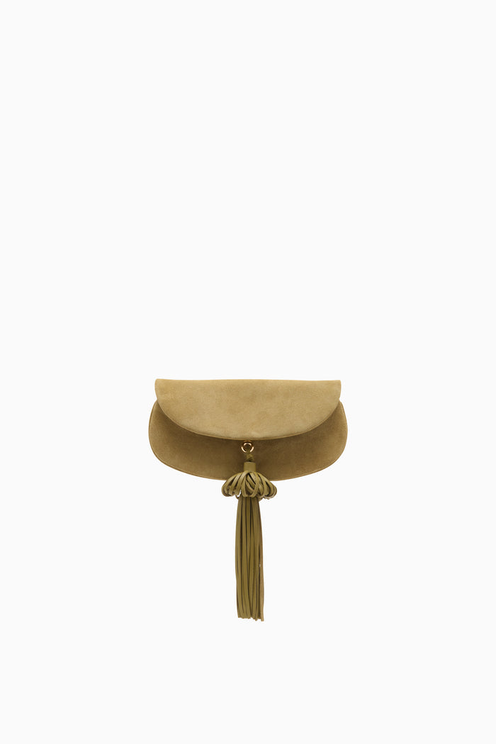 Paloma Flap Tassel Bag - Olive