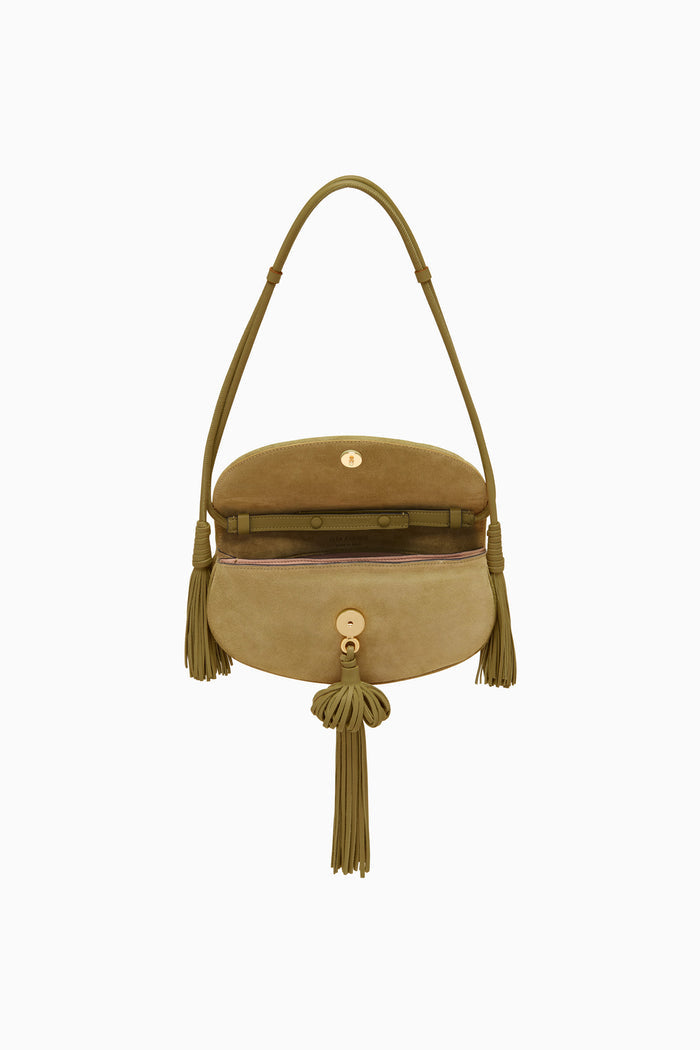 Paloma Flap Tassel Bag - Olive