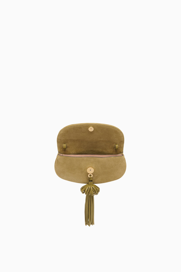 Paloma Flap Tassel Bag - Olive