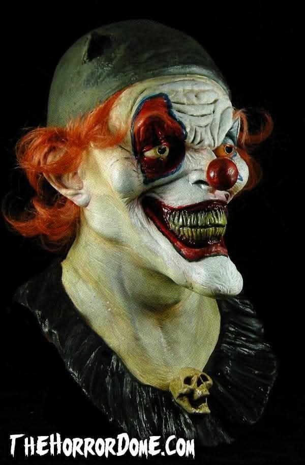 Write 5,  125 character alt tags,  include "Palooka the Clown Halloween Mask"
