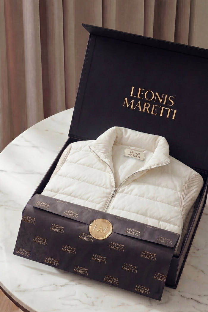 Parma Quilted Knit Hybrid Jacket Off White