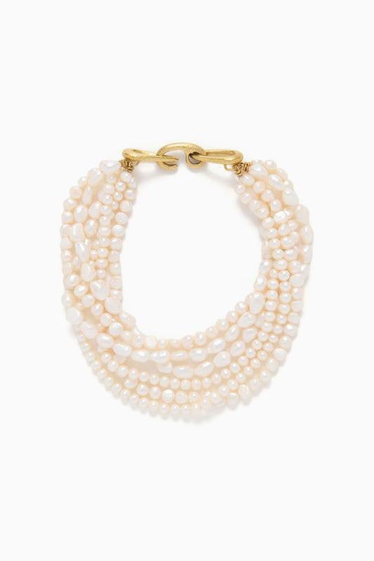 Pearl Multistrand Choker - Pearl
