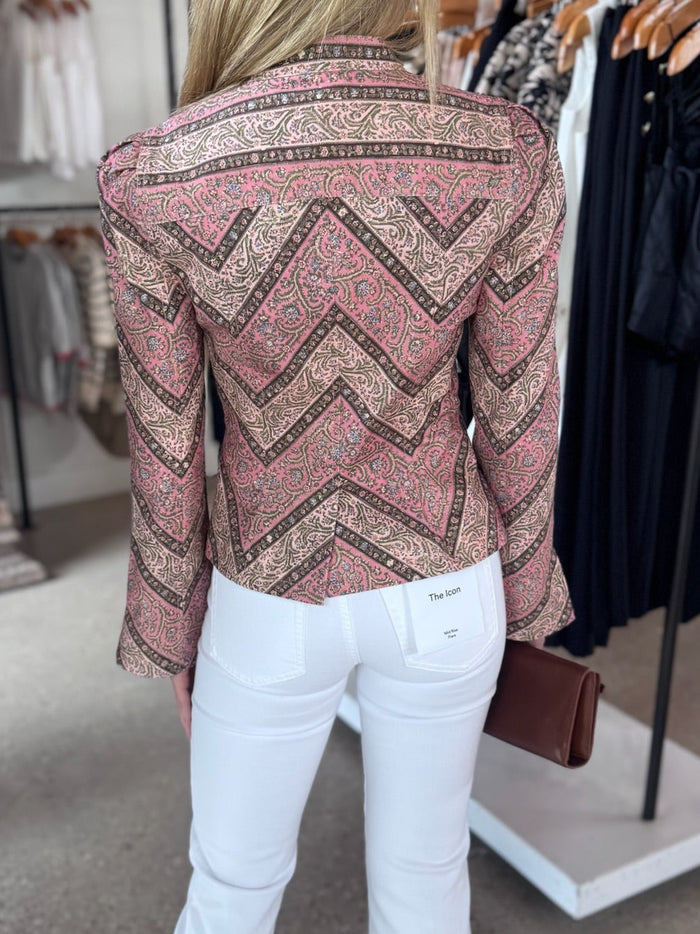 Pepper Paisley Denim Avril Jacket