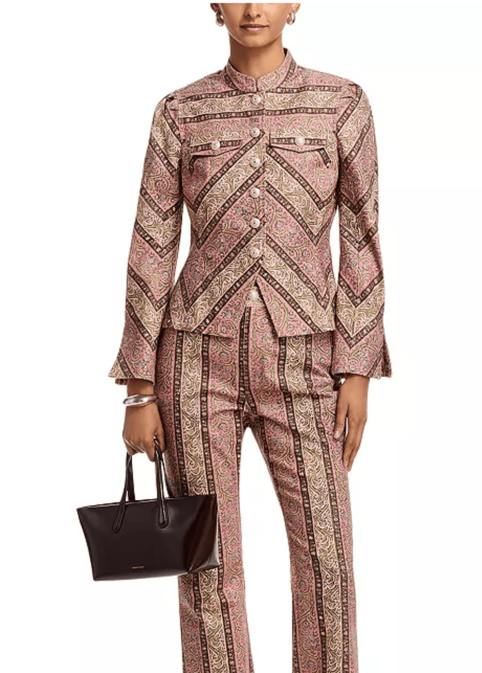 Pepper Paisley Denim Avril Jacket - Amor Lafayette