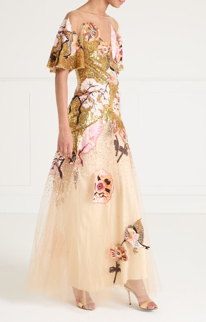 Petal Gown - Gold