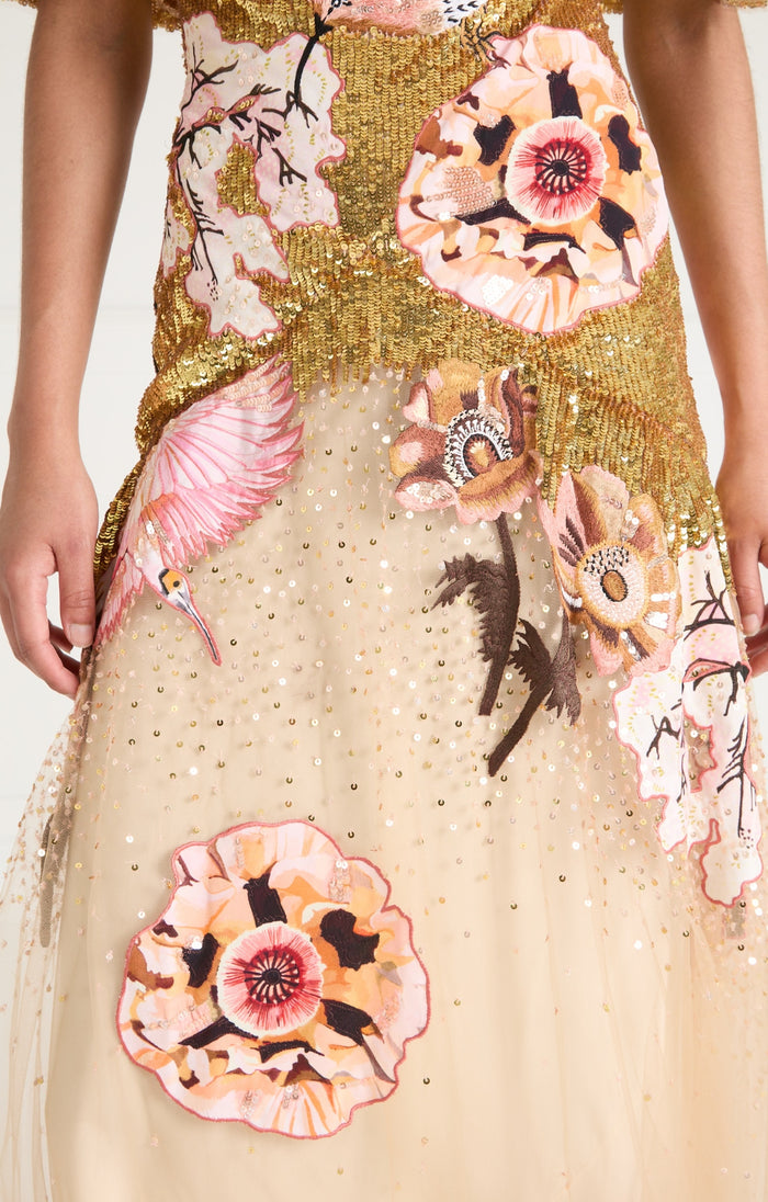 Petal Gown - Gold