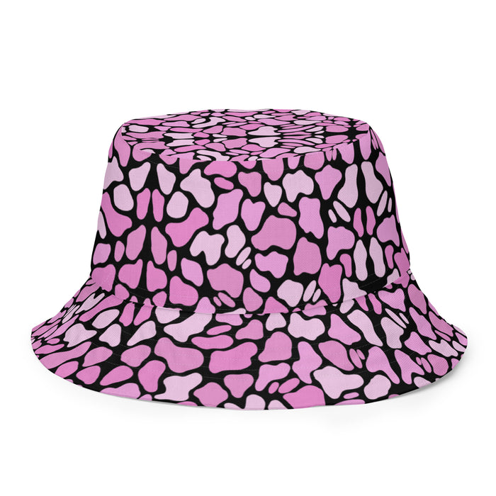 Pink Camo Bucket Hat by Roc Sol, reversible camo pattern hat