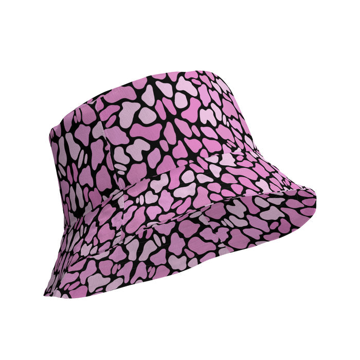 Pink Camo Bucket Hat by Roc Sol, reversible camo pattern hat