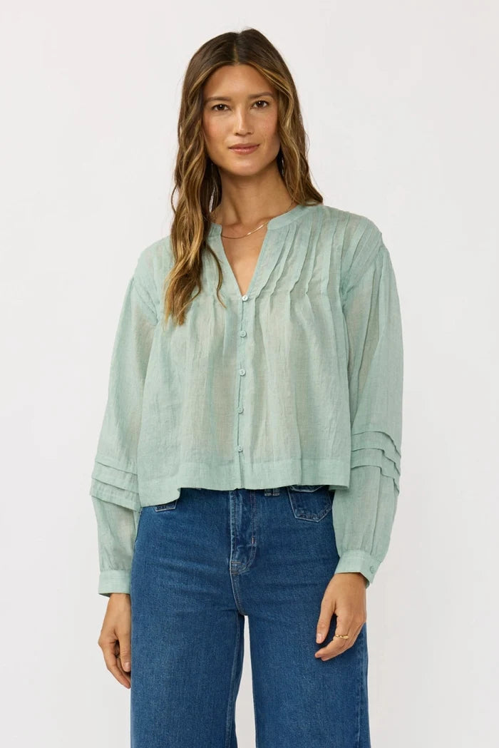 Pintuck Pleated Blouse
