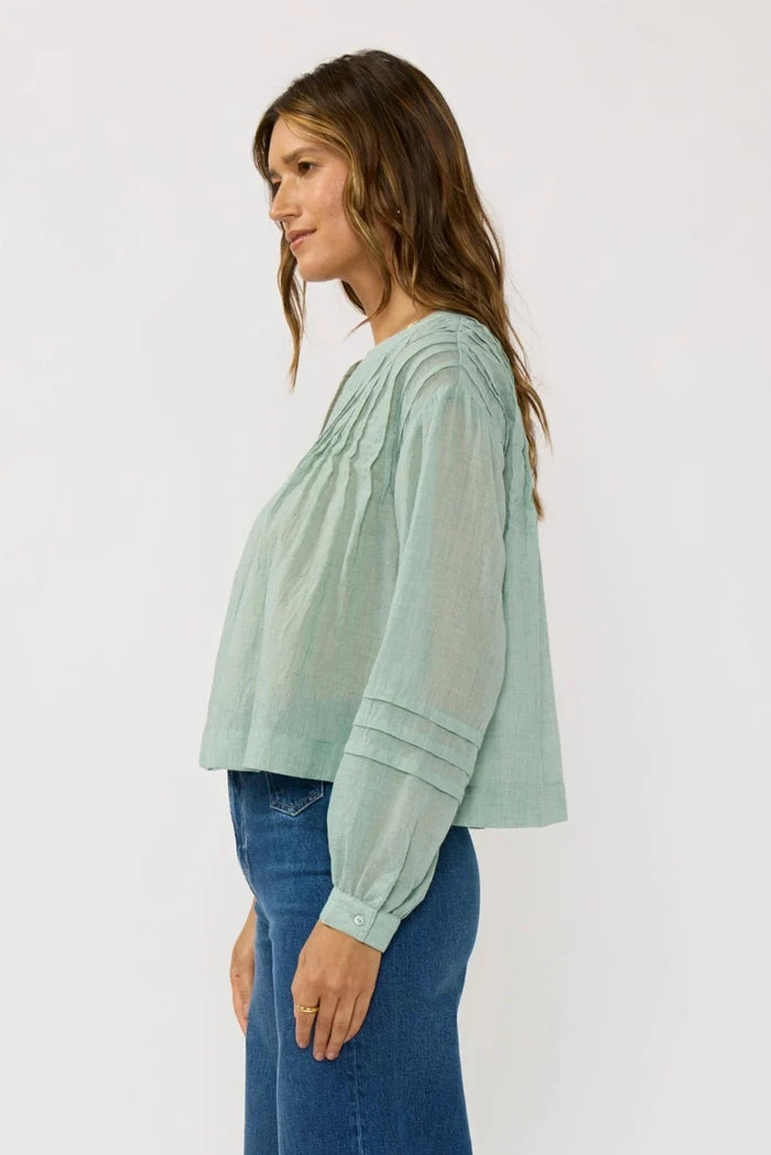 Pintuck Pleated Blouse