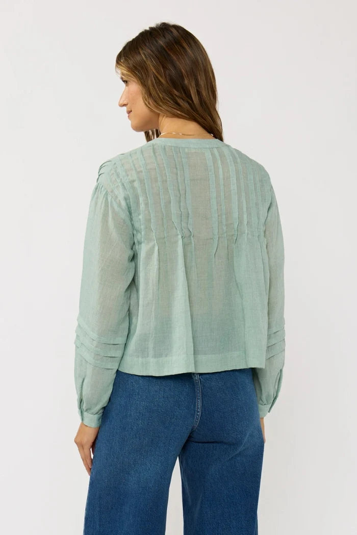 Pintuck Pleated Blouse