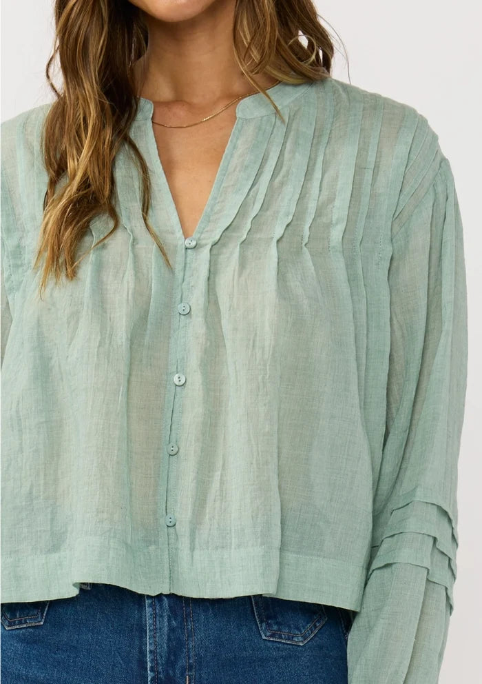 Pintuck Pleated Blouse