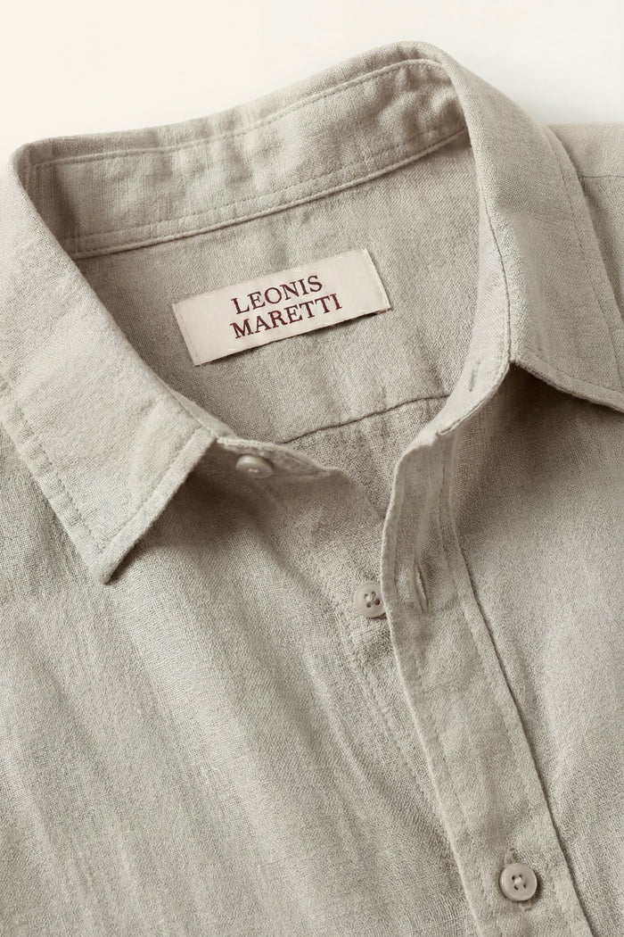 Pisa Linen Set Long Sleeve Beige/Black