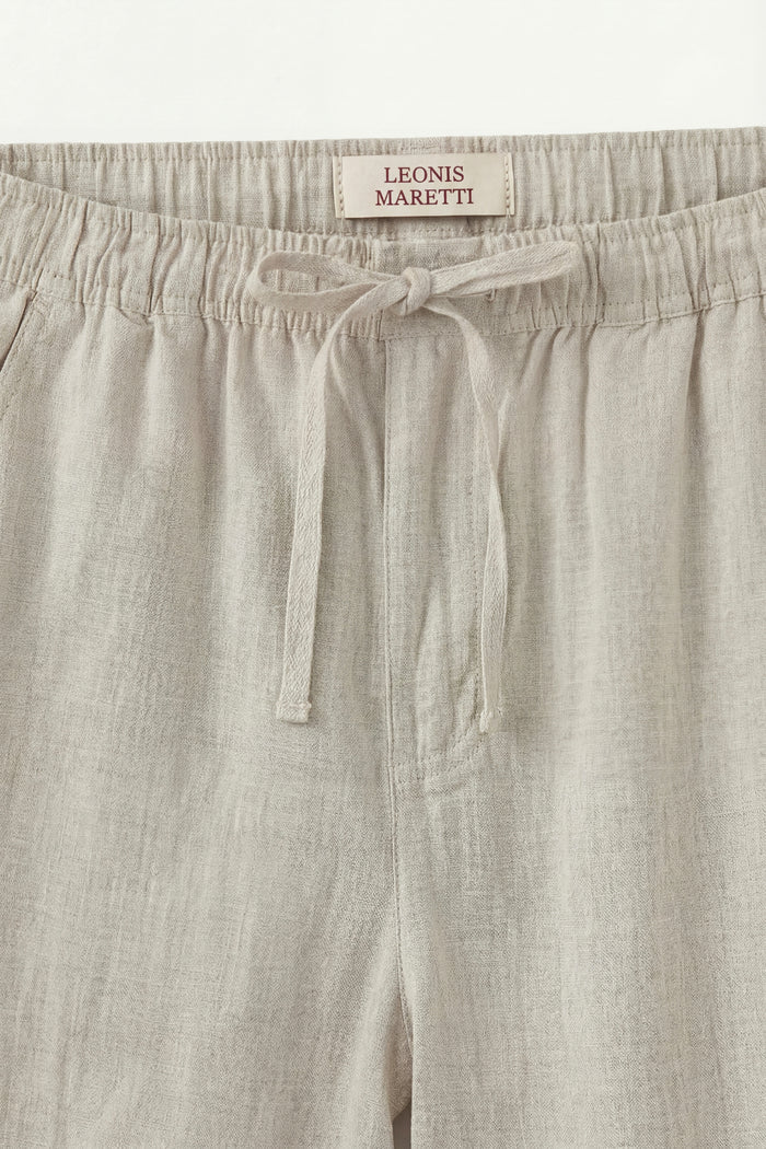Pisa Linen Set Long Sleeve Green/Beige