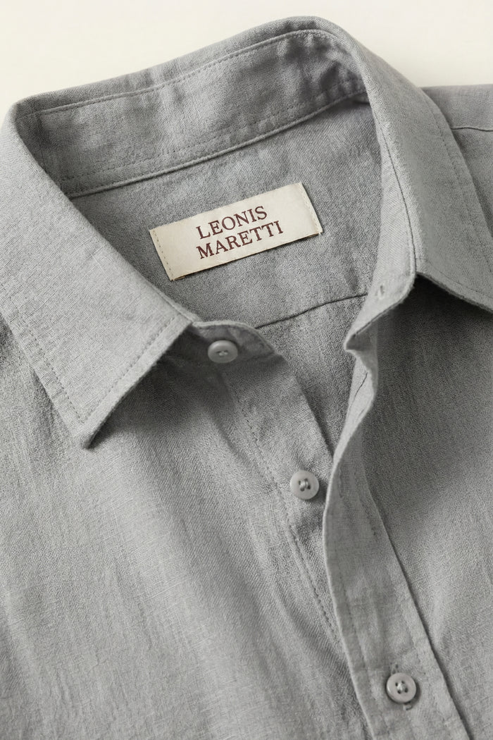Pisa Linen Set Long Sleeve Grey/Black