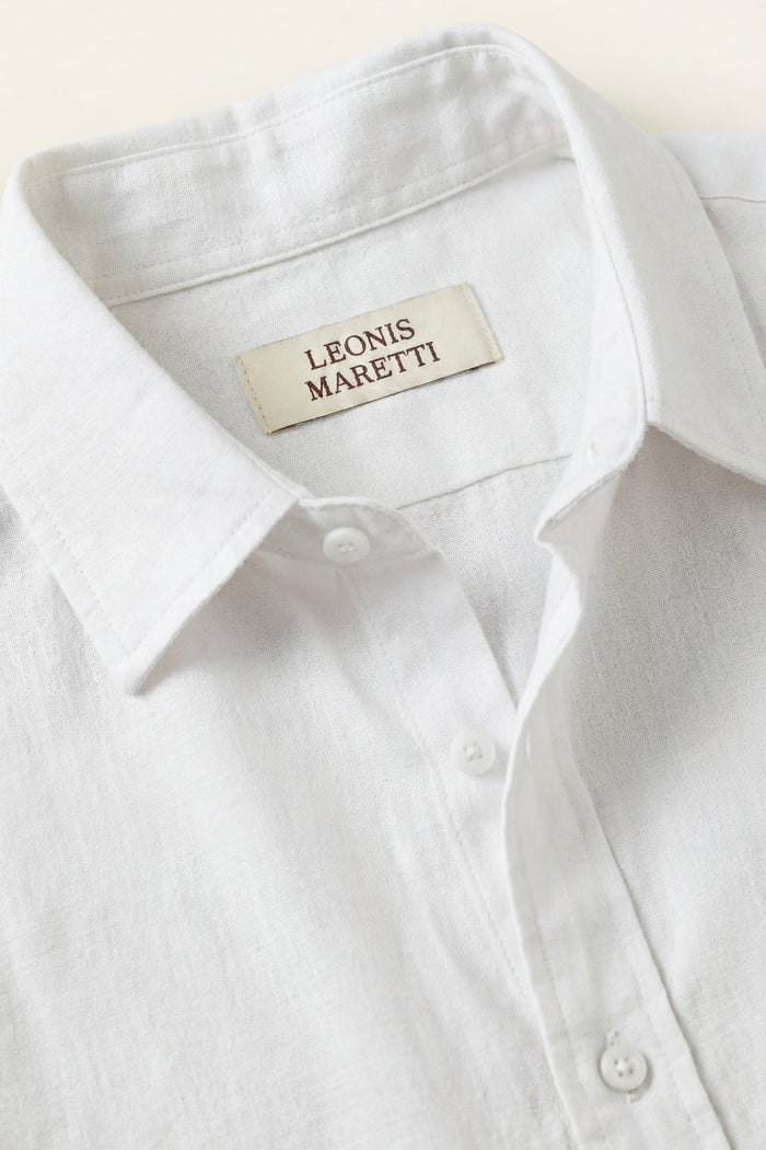 Pisa Linen Set Long Sleeve White/Black