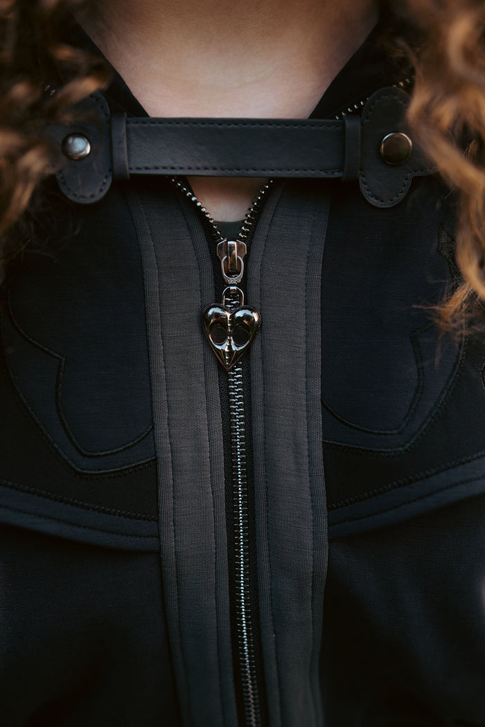 Plague Doctor Cropped Tracksuit Jacket (Limited Pre-Order)(ESD: September 20th - 30th, 2026)