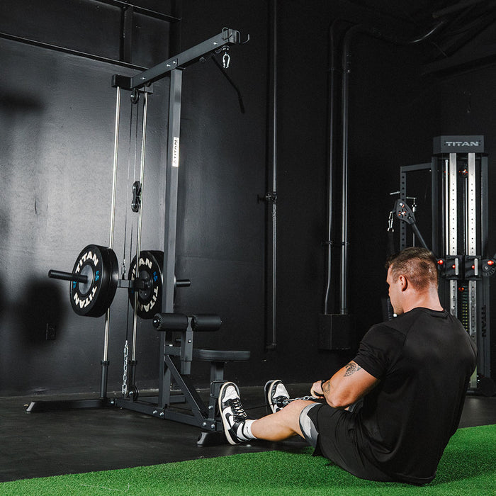 Plate-Loaded Lat Pull Down & Cable Row Machine