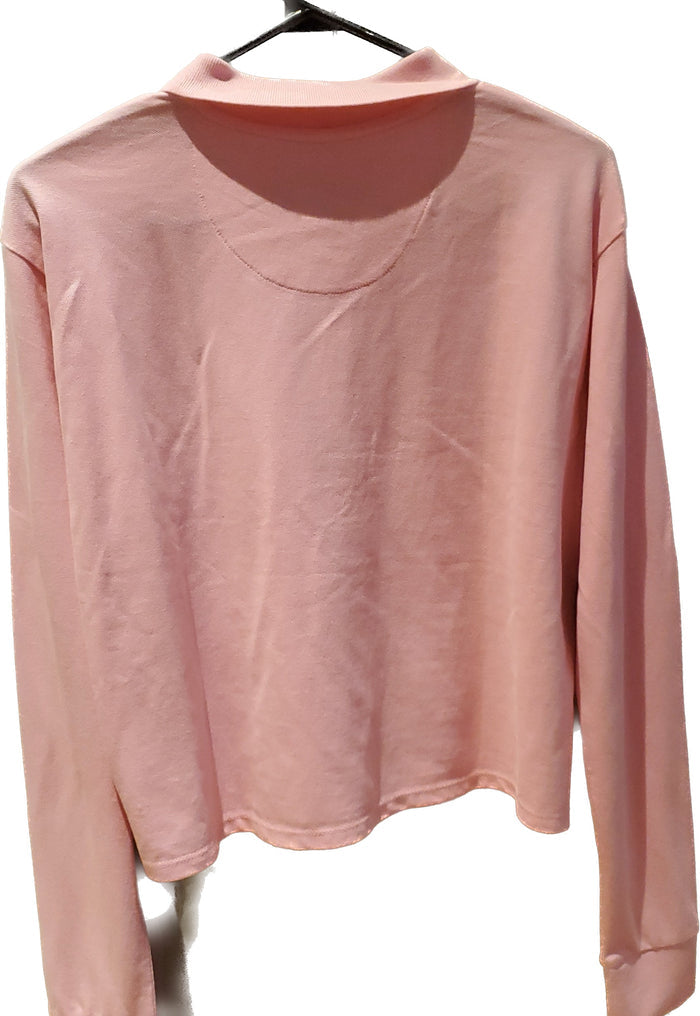 Polo kangol manche longue rose