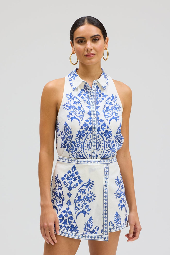 Porcelain SOLENNE TANK - Amor Lafayette