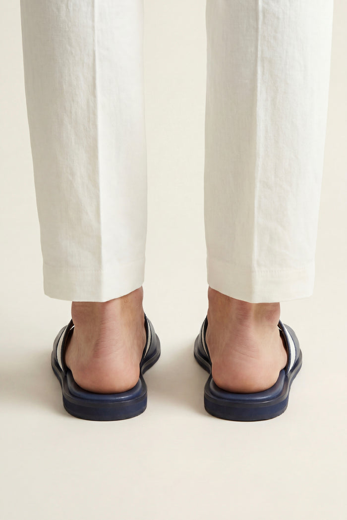 Portofino Leather Sandal Blue