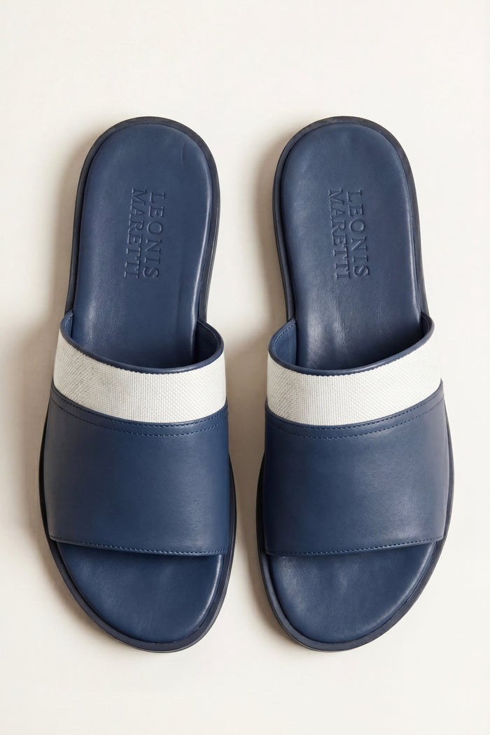 Portofino Leather Sandal Blue