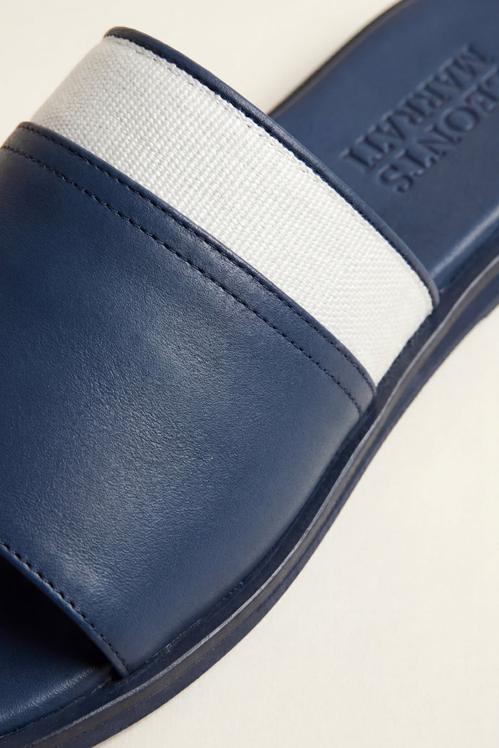 Portofino Leather Sandal Blue