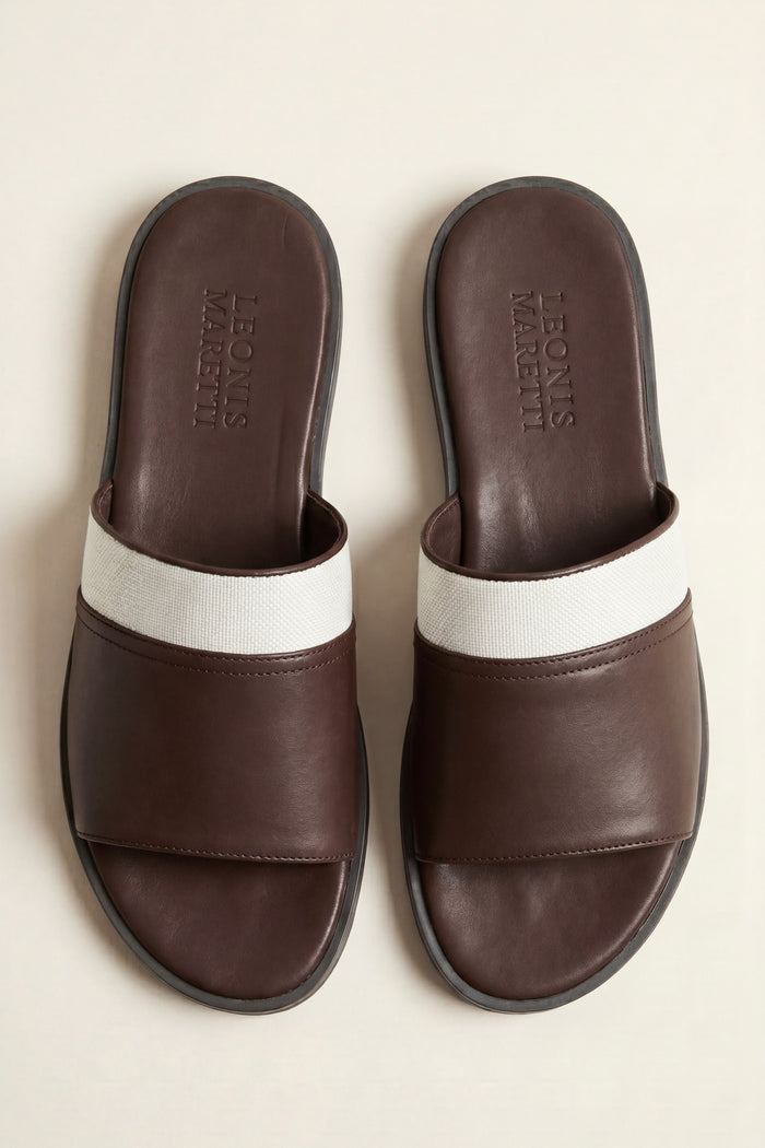 Portofino Leather Sandal Brown