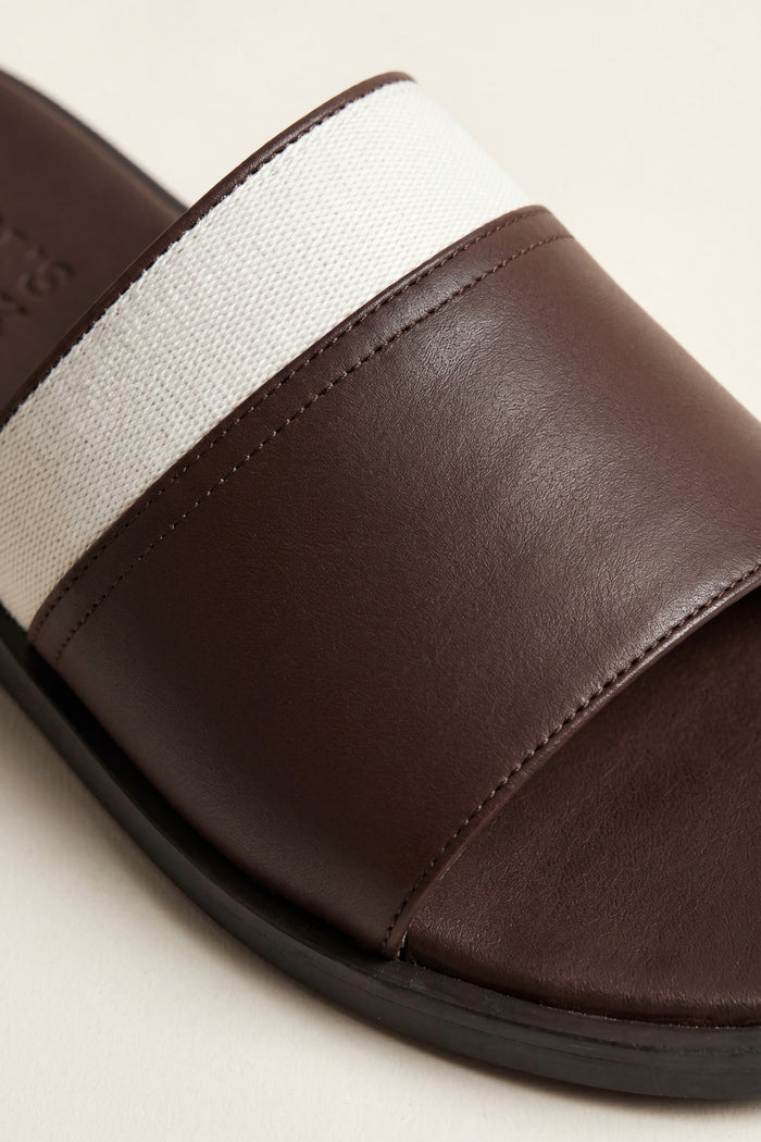Portofino Leather Sandal Brown