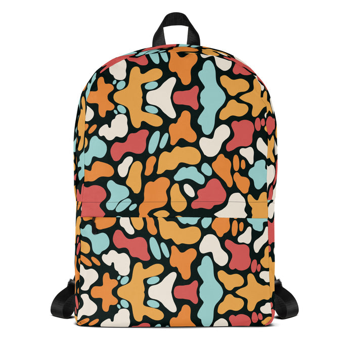PRM Camo Backpack, Project Roadmap camo pattern by Roc Sol
