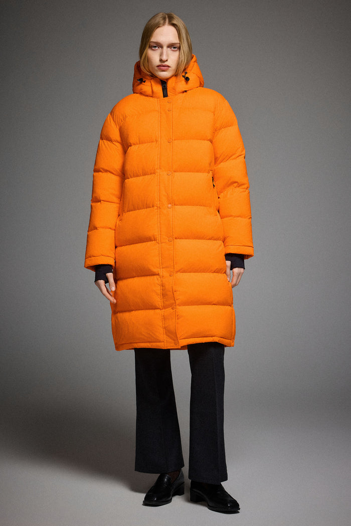 Orolay-Aurora Long Detachable Hooded Down Parka-#color_Bright Marigold