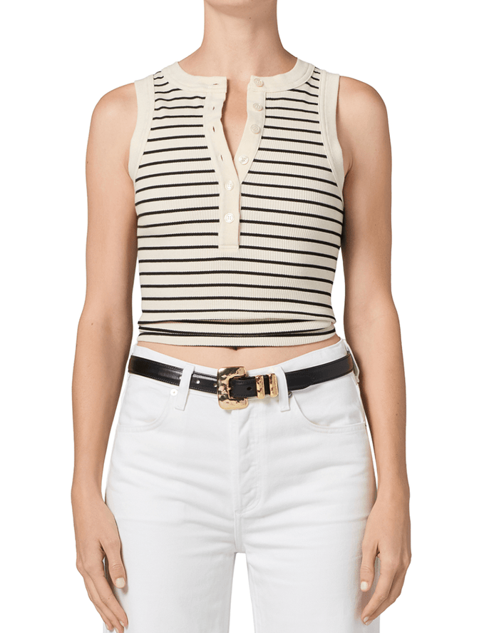 Quartz Stripe Caralyn Tank - Amor Lafayette