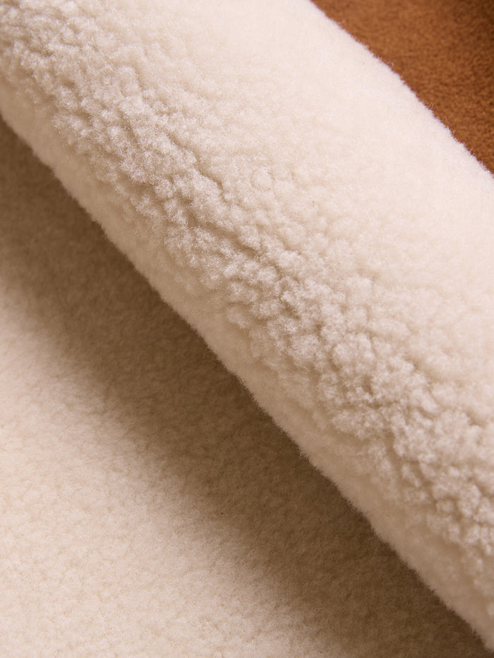 Raw Edge Reversible Sheepskin Gilet