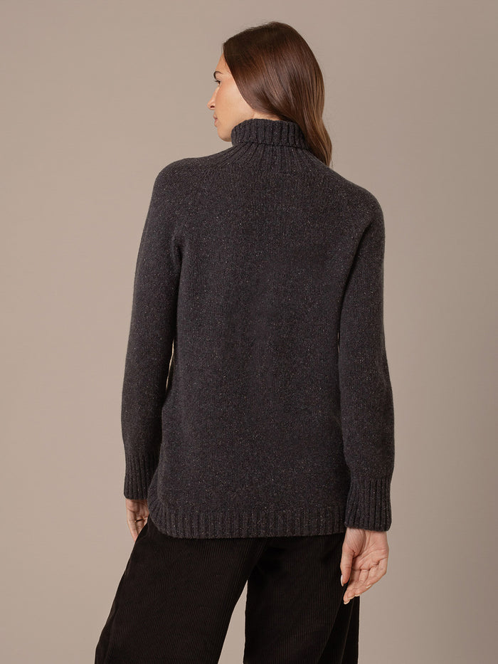 Recycled Merino Cashmere Roll Neck