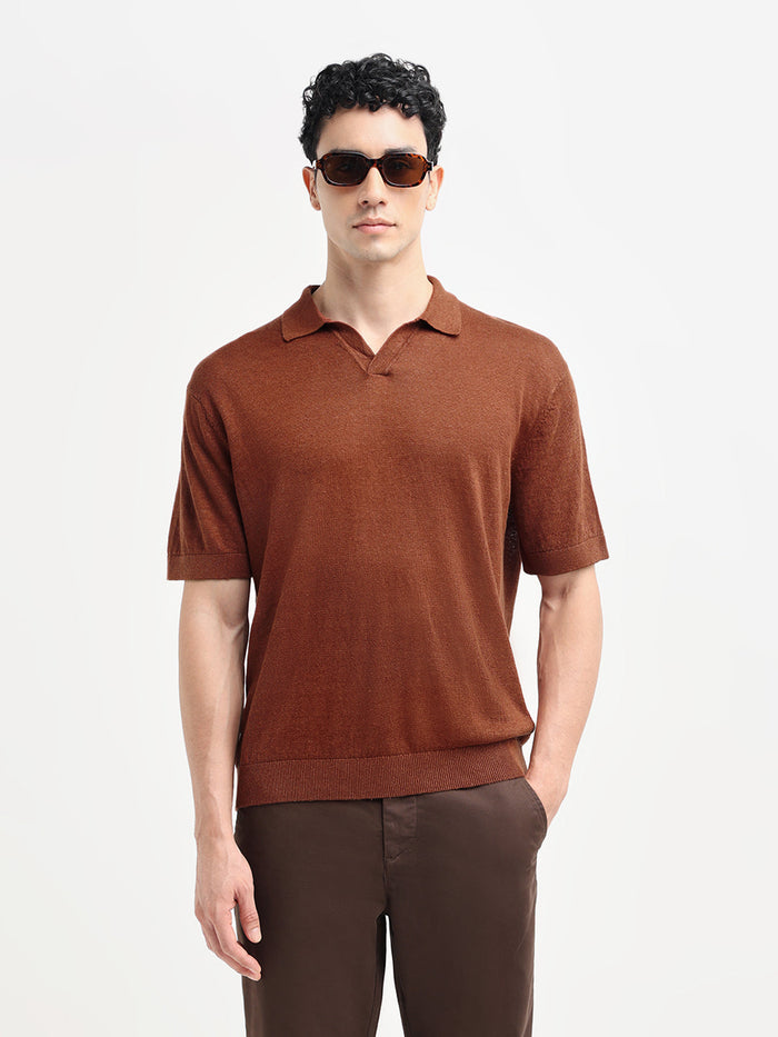 Regular Fit Linen Polo